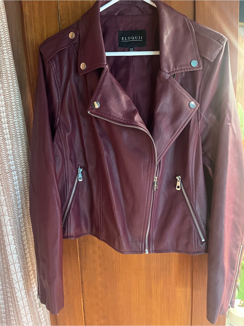 Eloquii faux leather jacket